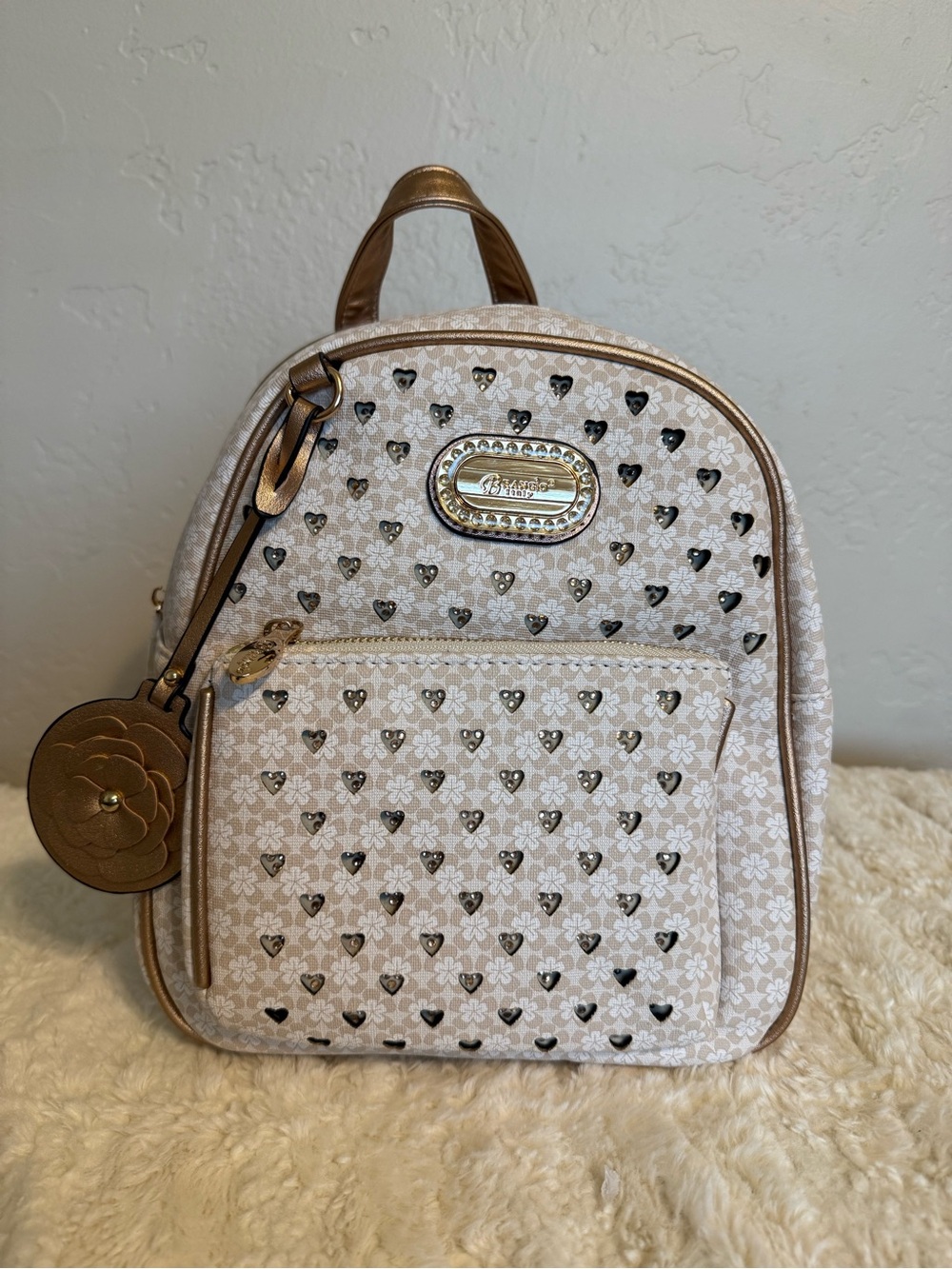 Floral Heart Mini Backpack - Picture 3 of 13
